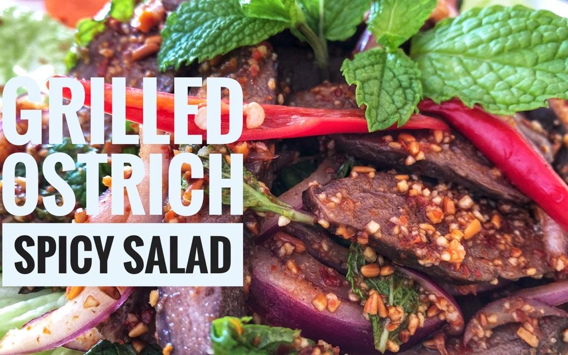 Campaign Image-19 for Thai Kitchen Sea Point with Caption: Grilled ostrich spicy salad