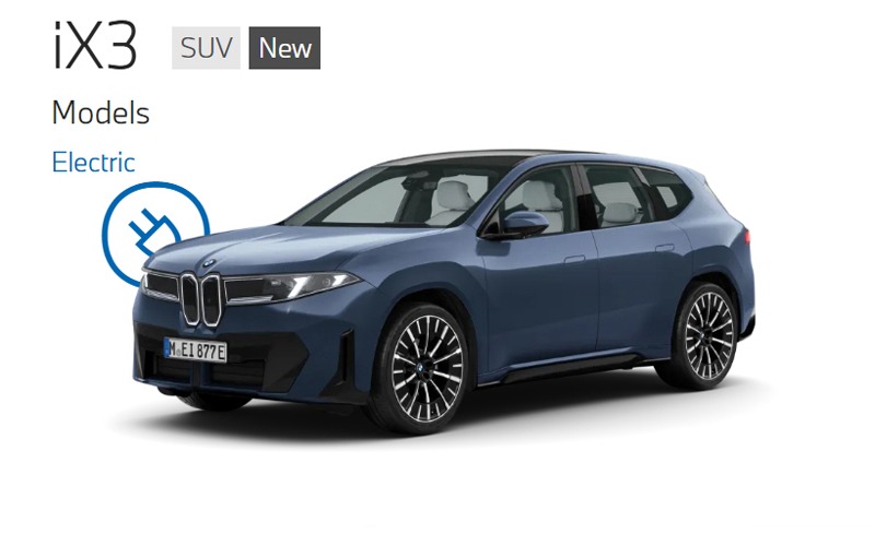 Campaign Image-2 for BMW Menlyn with Caption: iX3 Models